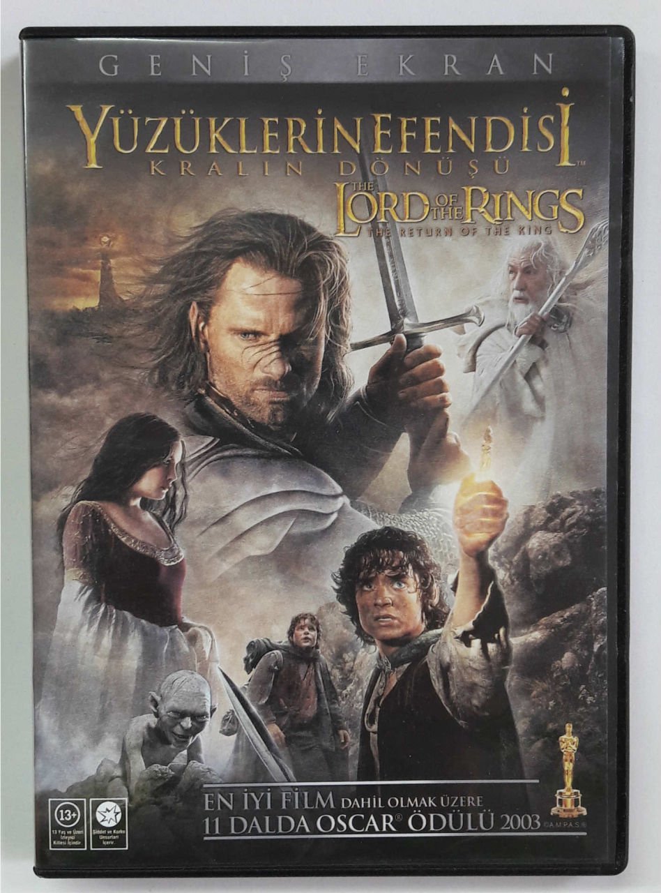YÜZÜKLERİN EFENDİSİ KRALIN DÖNÜŞÜ - THE LORD OF THE RINGS THE RETURN OF THE KING - DVD 2.EL