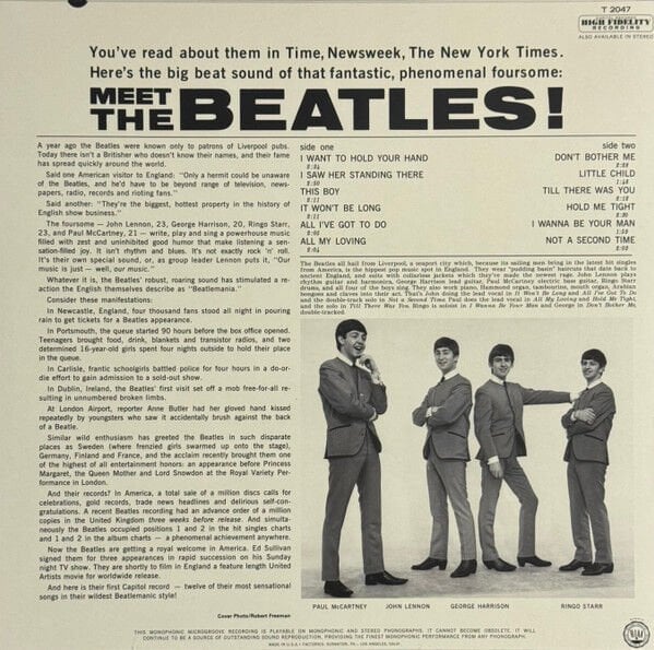 THE BEATLES - MEET THE BEATLES (1964) - LP 180GR 2024 MONO EDITION SIFIR PLAK