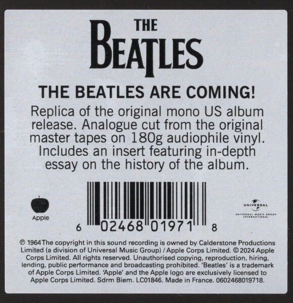 THE BEATLES - MEET THE BEATLES (1964) - LP 180GR 2024 MONO EDITION SIFIR PLAK