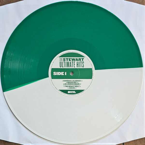 ROD STEWART - ULTIMATE HITS (2025) - 2xLP COMPILATION HALF GREEN HALFWHITE COLOURED EDITION SIFIR PLAK