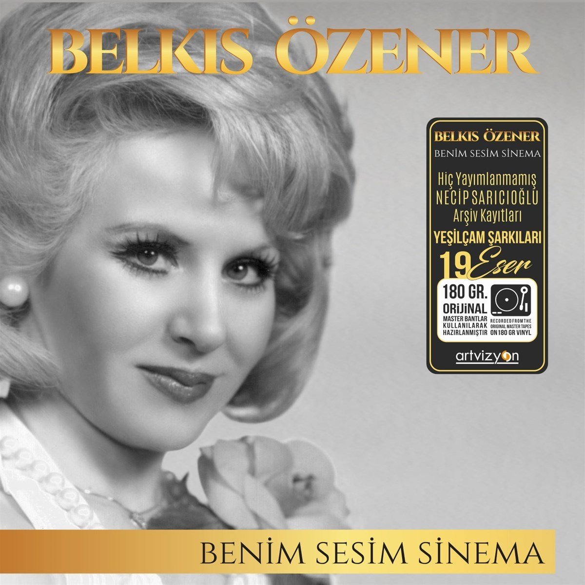 BELKIS ÖZENER - BENİM SESİM SİNEMA / YEŞİLÇAM ŞARKILARI - LP 180GR 2021 BASIM SIFIR PLAK