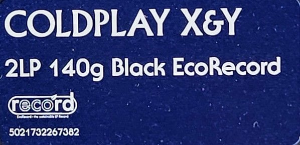 COLDPLAY - X&Y (2005) - 2LP 140GR 2024 ECORECORD EDITION BLACK VINYL SIFIR PLAK