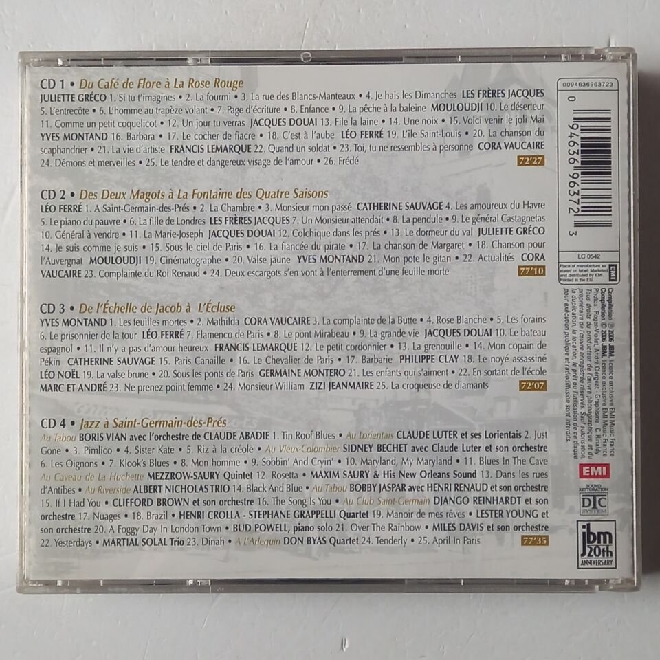 LES 100 PLUS GRANDS SUCCES DE ST GERMAIN-DES-PRES (2006) - 4CD 2.EL
