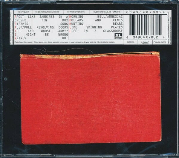RADIOHEAD - AMNESIAC (2001) - CD SIFIR