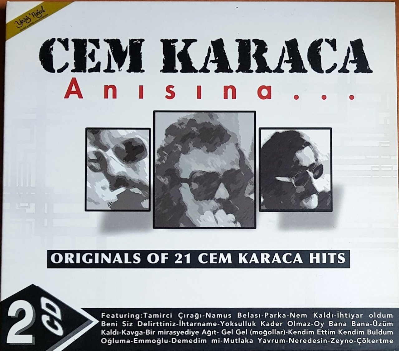 CEM KARACA ANISINA - ORIGINALS OF 21 CEM KARACA HITS (2004) YAVUZ 2CD 2.EL