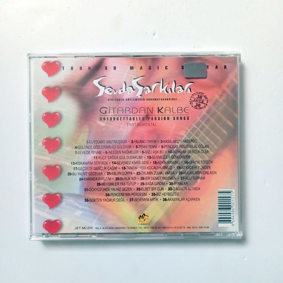 SEVDA ŞARKILARI / GİTARDAN KALBE (2006) - CD JET MÜZİK 2.EL