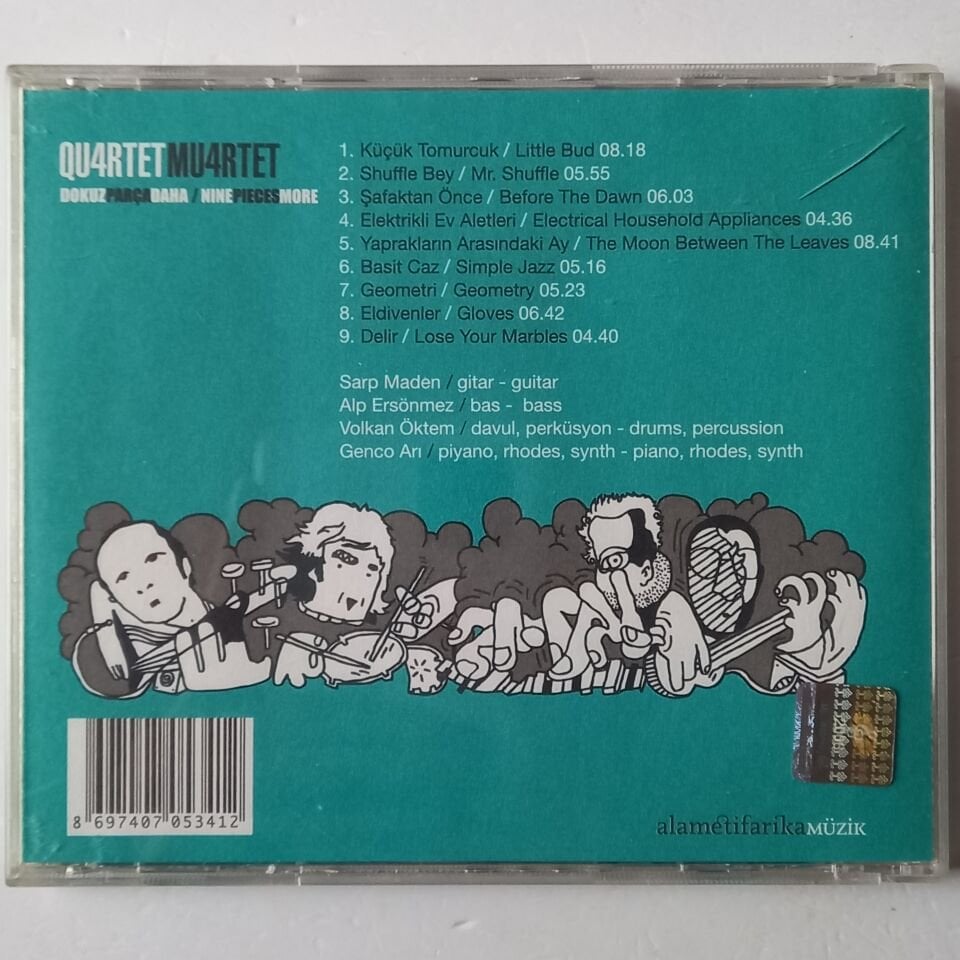 QU4RTET MU4RTET – DOKUZ PARÇA DAHA / NINE PIECES MORE (2007) - CD 2.EL