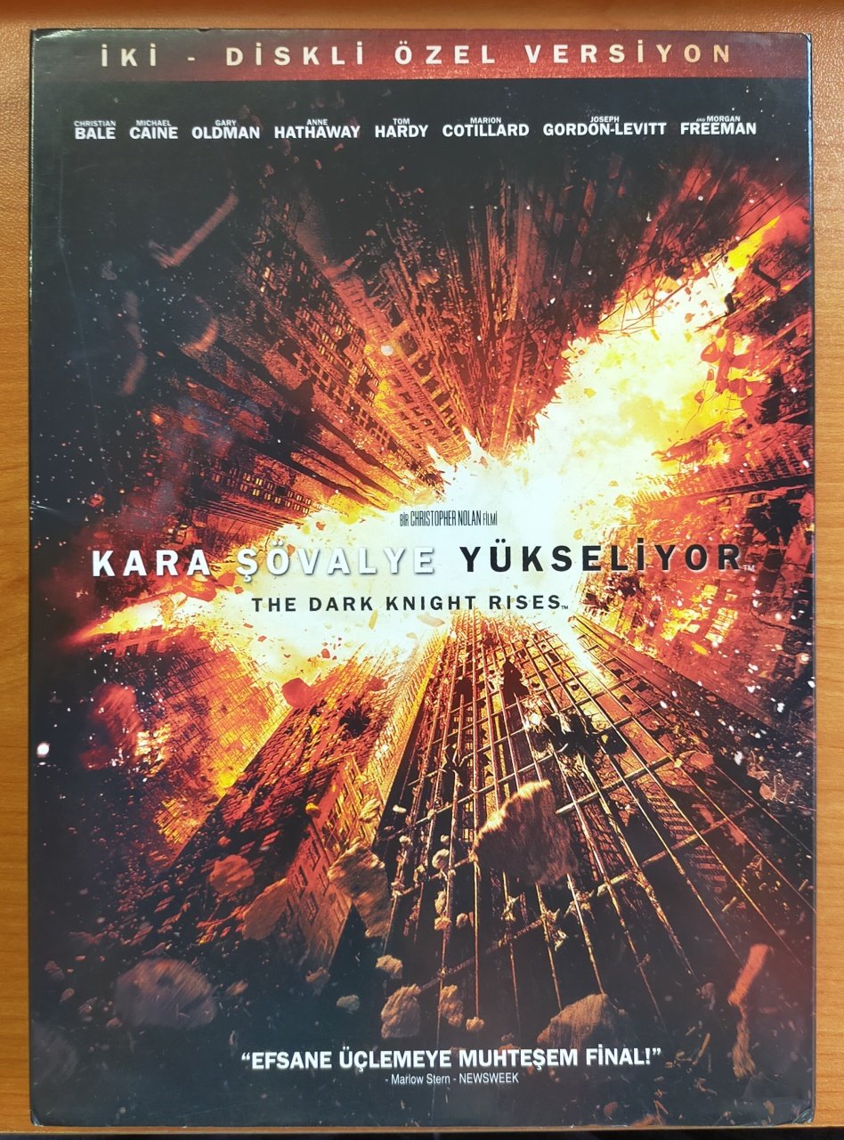 DARK KNIGHT RISES - KARA ŞÖVALYE YÜKSELİYOR - CHRISTIAN BALE - MICHAEL CAINE - GARY OLDMAN - CHRISTOPHER NOLAN - 2DVD 2.EL