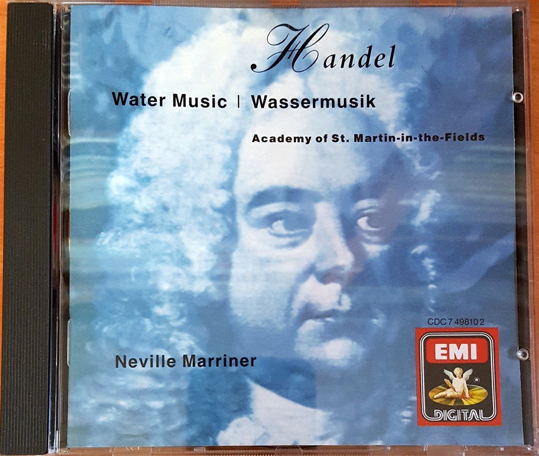 HANDEL: WATER MUSIC / NEVILLE MARRINER (1989) CD 2.EL