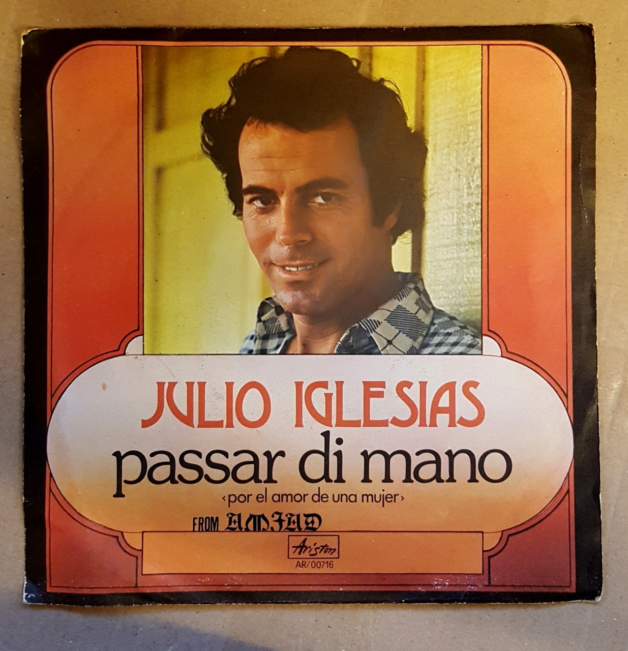 JULIO IGLESIAS - PASSAR DI MARO / BIMBA (1975) - 7'' 45 DEVİR SINGLE PLAK