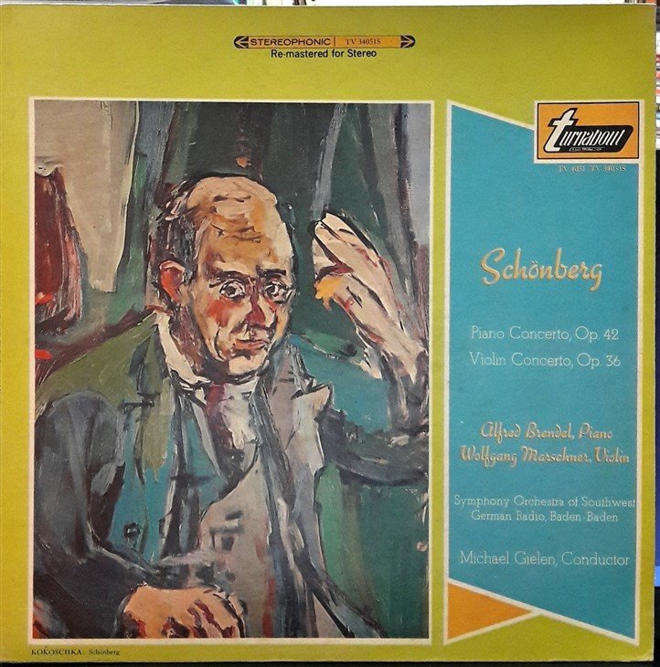 SCHÖNBERG: PIANO CONCERTO, VIOLIN CONCERTO, ALFRED BRENDEL, W. MARSCHNER - PLAK 2.EL