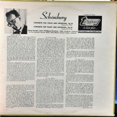 SCHÖNBERG: PIANO CONCERTO, VIOLIN CONCERTO, ALFRED BRENDEL, W. MARSCHNER - PLAK 2.EL