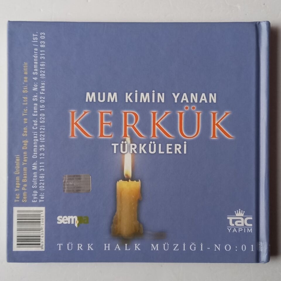 KERKÜK TÜRKÜLERİ - ANADOLU\'NUN ÇAĞRISI: MUM KİMİN YANAN - MEHMET ÖZBEK - ABDURRAHMAN KIZILAY - CD 2.EL