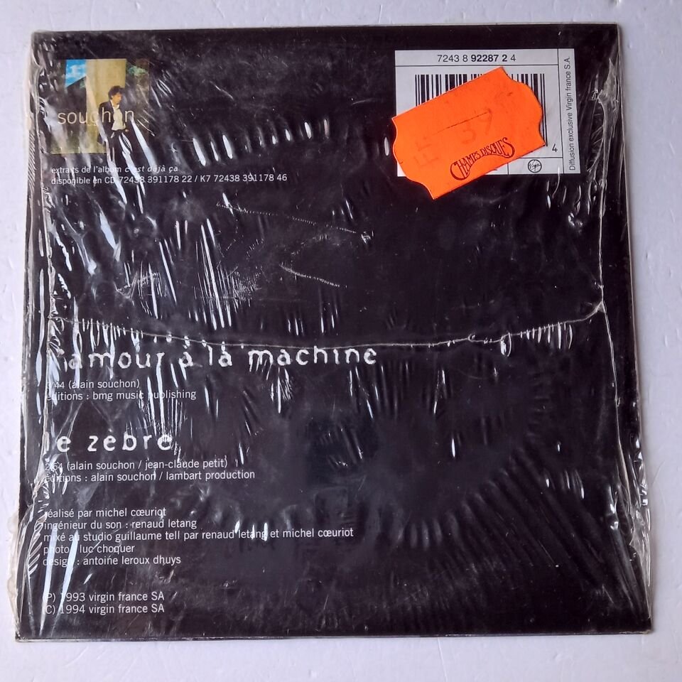 ALAIN SOUCHON – L\'AMOUR A LA MACHINE (1994) - CDSINGLE CARDBOARD SLEEVE AMBALAJINDA SIFIR