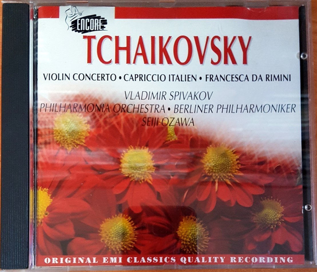 TCHAIKOVSKY: VIOLIN CONCERTO ETC. / VLADIMIR SPIVAKOV, PHILHARMONIA ORCHESTRA, BERLINER PHILHARMONIKER, SEIJI OZAWA (1993) CD 2.EL