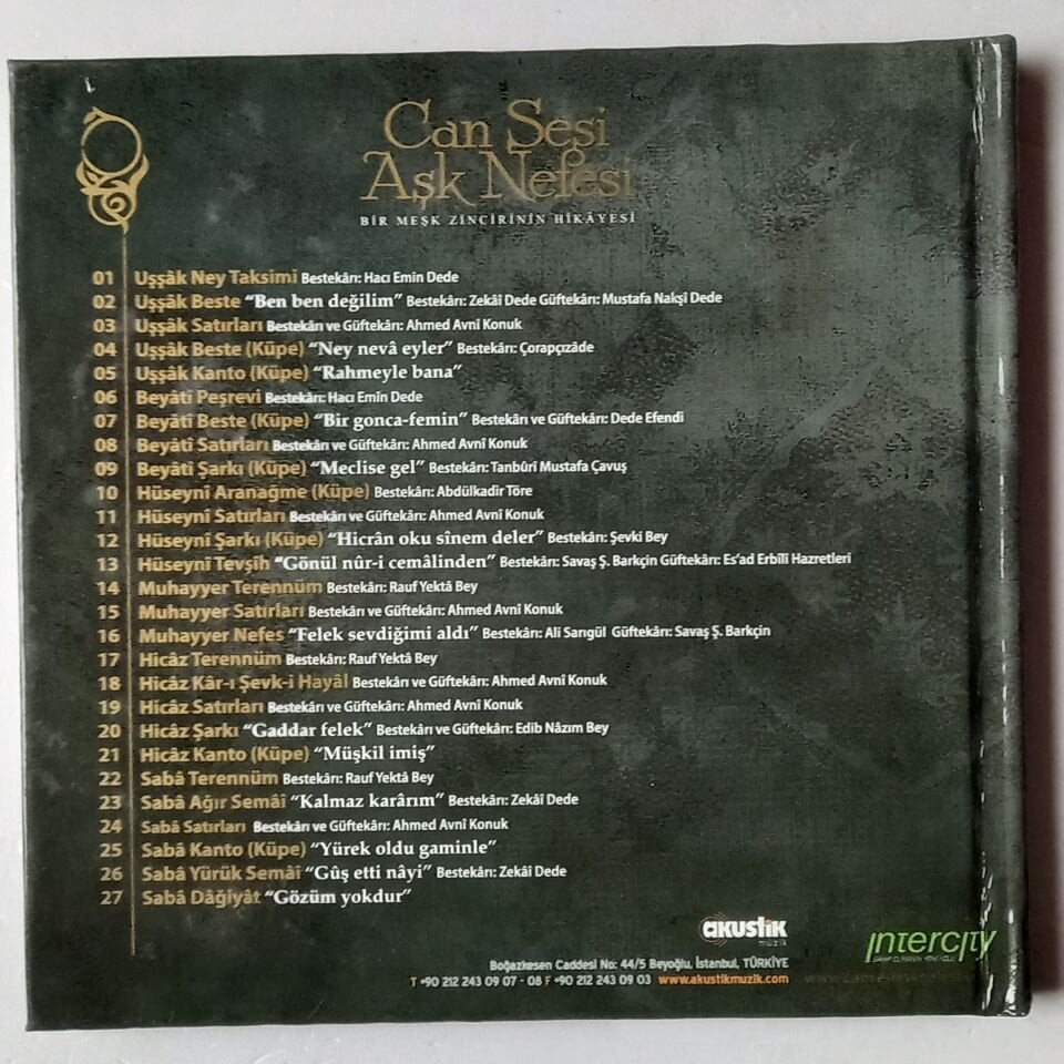 CAN SESİ AŞK NEFESİ - BİR MEŞK ZİNCİRİNİN HİKAYESİ - CD 2.EL