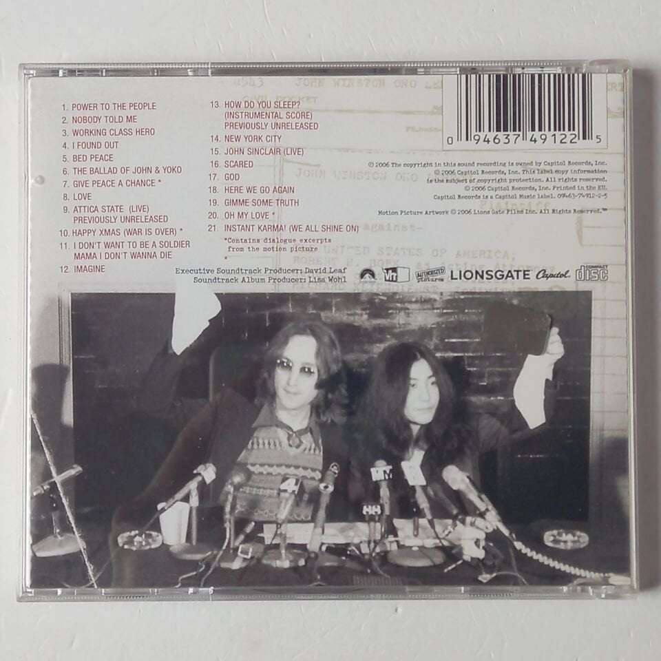 THE U.S. VS. JOHN LENNON / MUSIC FROM THE MOTION PICTURE (2006) - CD 2.EL