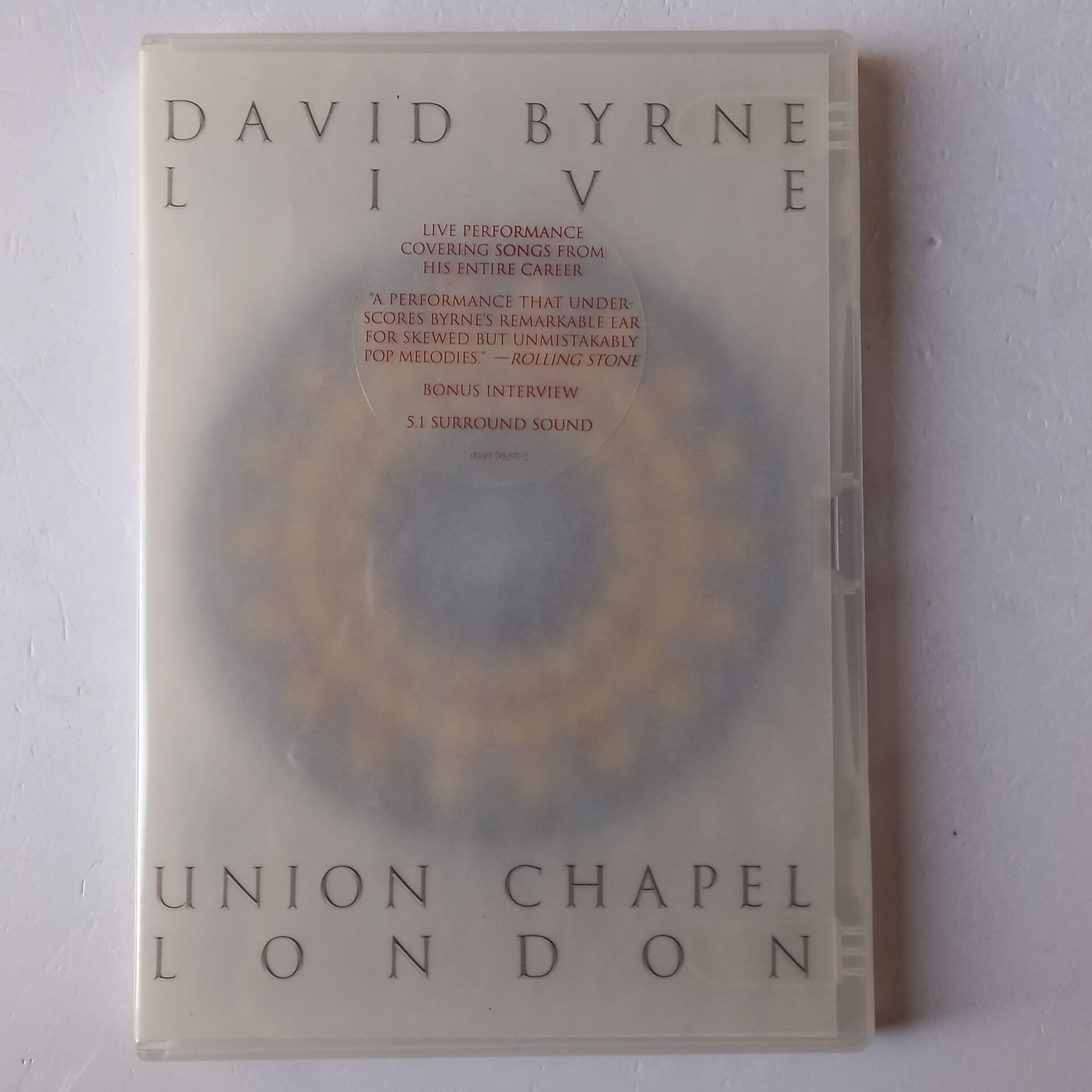 DAVID BYRNE – LIVE AT UNION CHAPEL (2003) - DVD 2.EL