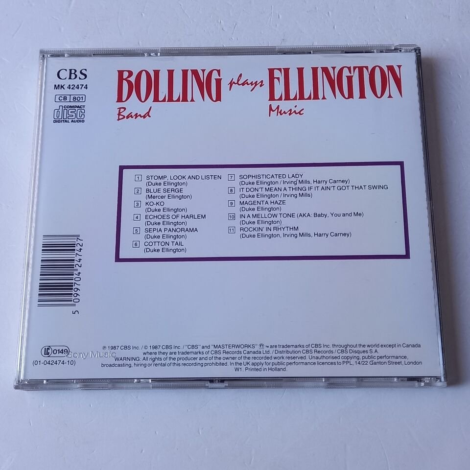 BOLLING PLAYS ELLINGTON VOL. 1 (1987) - CD 2.EL