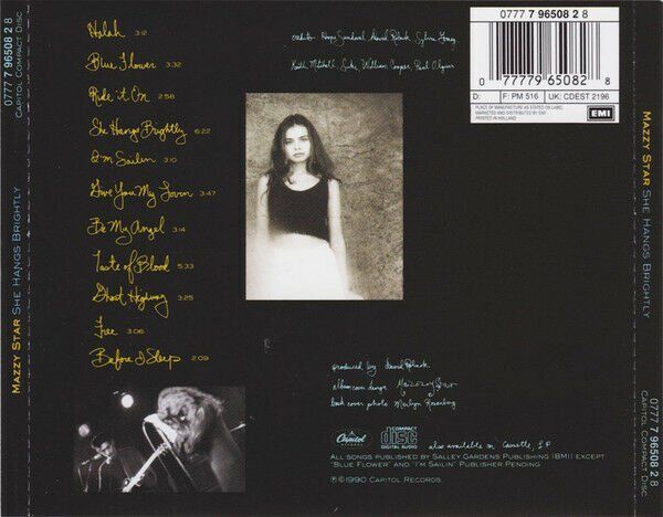 MAZZY STAR – SHE HANGS BRIGHTLY (1990) - CD JEWEL CASE AMBALAJINDA SIFIR