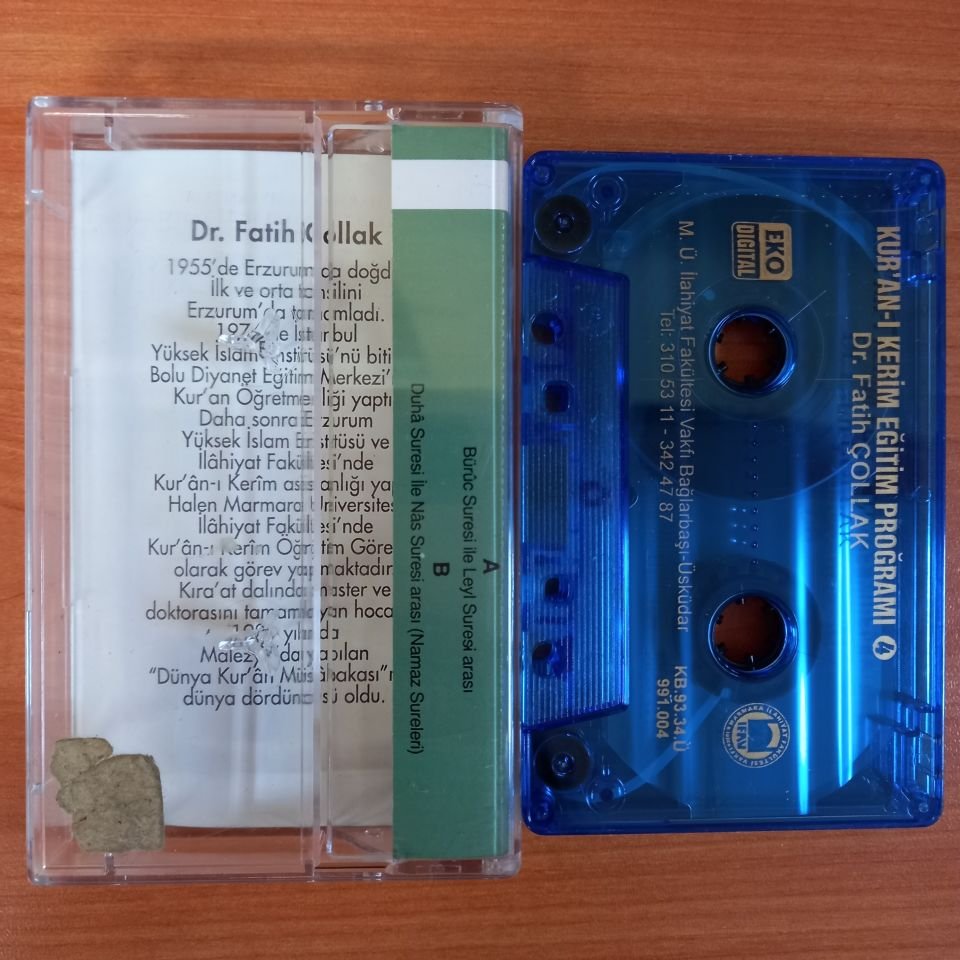 DR. FATİH ÇOLLAK - KUR'AN-I KERİM EĞİTİM PROGRAMI 4 (1993) - KASET 2.EL