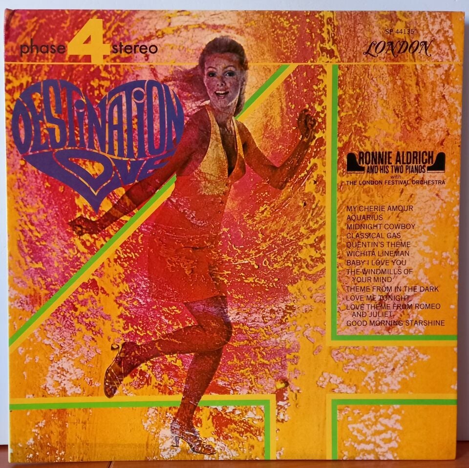 RONNIE ALDRICH AND HIS TWO PIANOS WITH THE LONDON FESTIVAL ORCHESTRA – DESTINATION LOVE / PHASE 4 STEREO SERIES (1969) - LP 2.EL PLAK