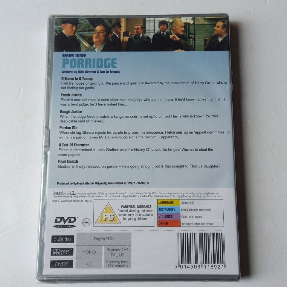 PORRIDGE - SERIES THREE - DVD AMBALAJINDA SIFIR