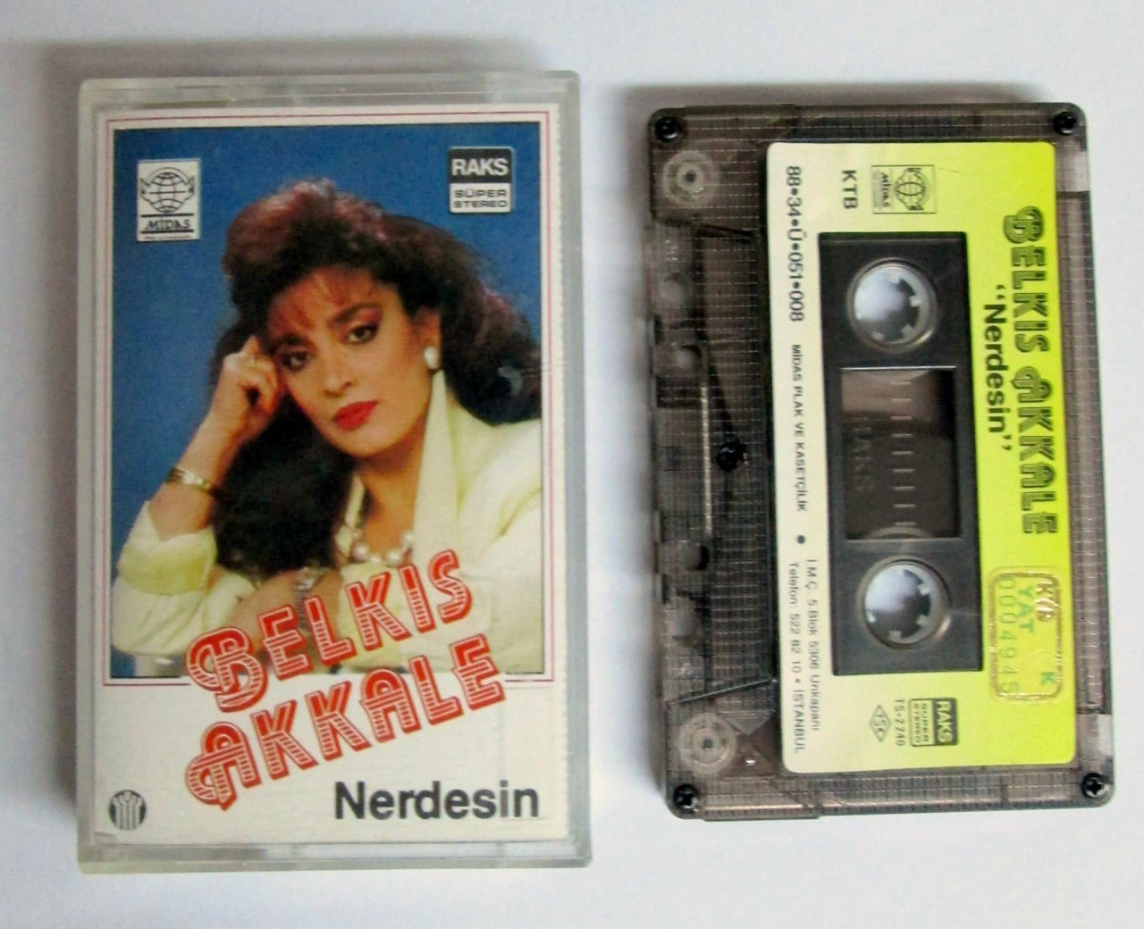 BELKIS AKKALE - NERDESİN 2.EL KASET