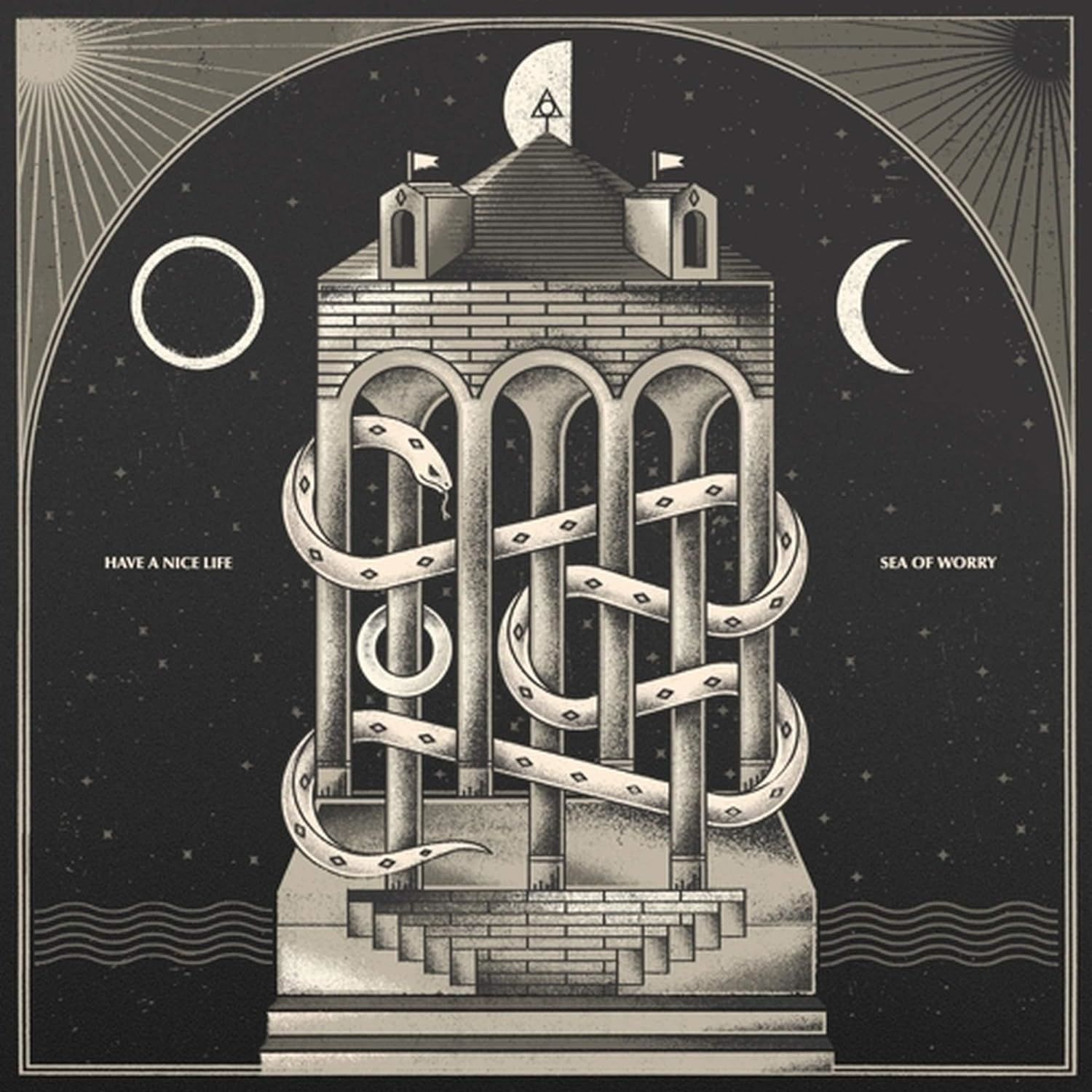 HAVE A NICE LIFE - SEA OF WORRY (2019) - LP BLACK & WHITE COLOURED EDITION GOTHIC / SHOGAZE / DOOM SIFIR PLAK