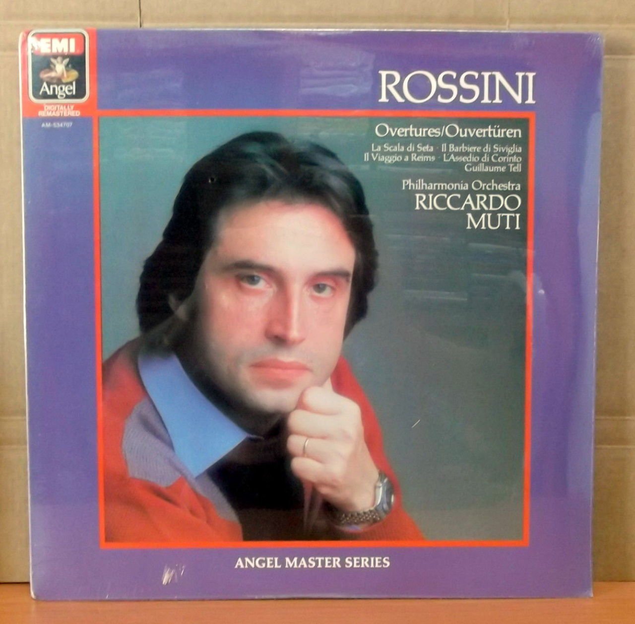 ROSSINI Overtures RICARDO MUTI LP SIFIR