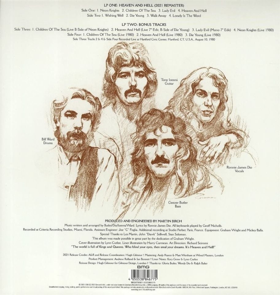 BLACK SABBATH - HEAVEN AND HELL (1980) - 2LP 2022 EDITION REISSUE SIFIR PLAK