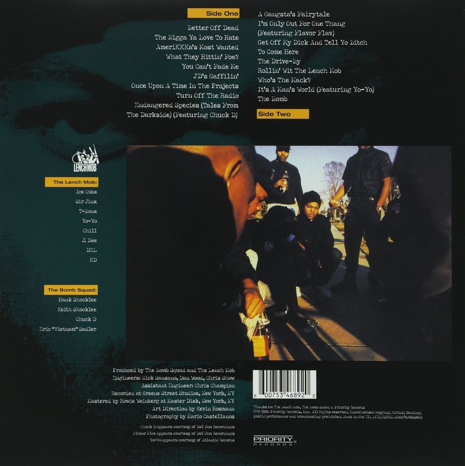 ICE CUBE - AMERIKKKA'S MOST WANTED (1990) - LP 2023 EDITION HIP HOP SIFIR PLAK