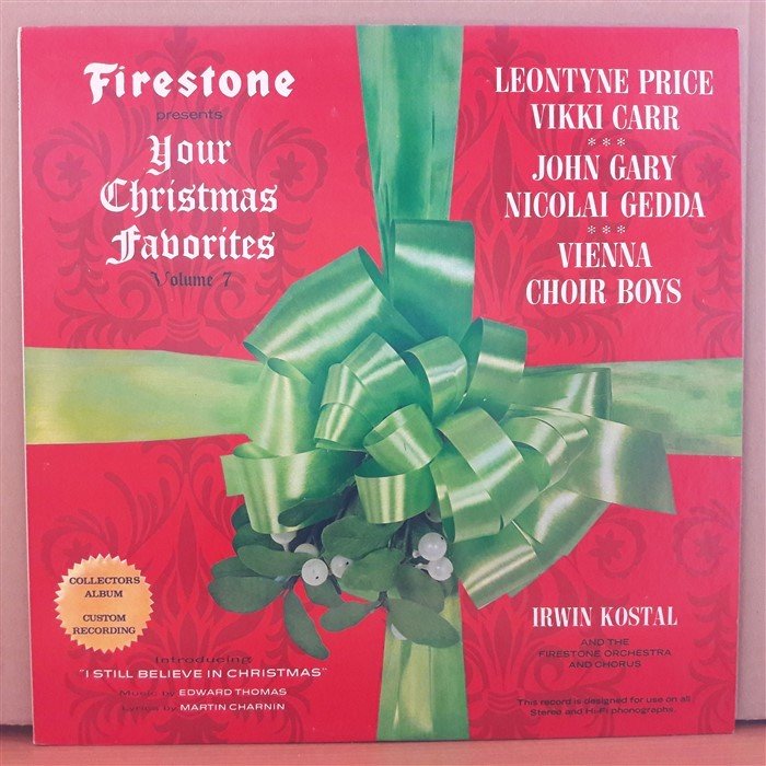 YOUR CHRISTMAS FAVORITES VOLUME 7 - LEONTYNE PRICE, VIKKI CARR... - LP 2.EL PLAK