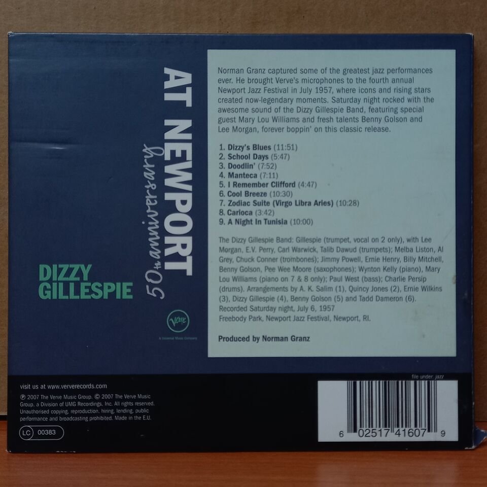 DIZZY GILLESPIE – AT NEWPORT (2007) - CD 2.EL
