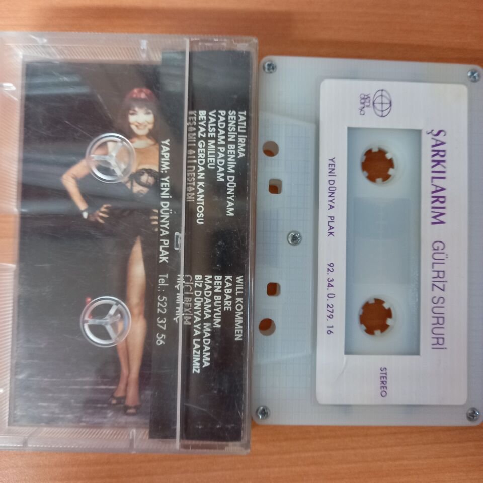 GÜLRİZ SURURİ - ŞARKILARIM (1992) - KASET 2.EL
