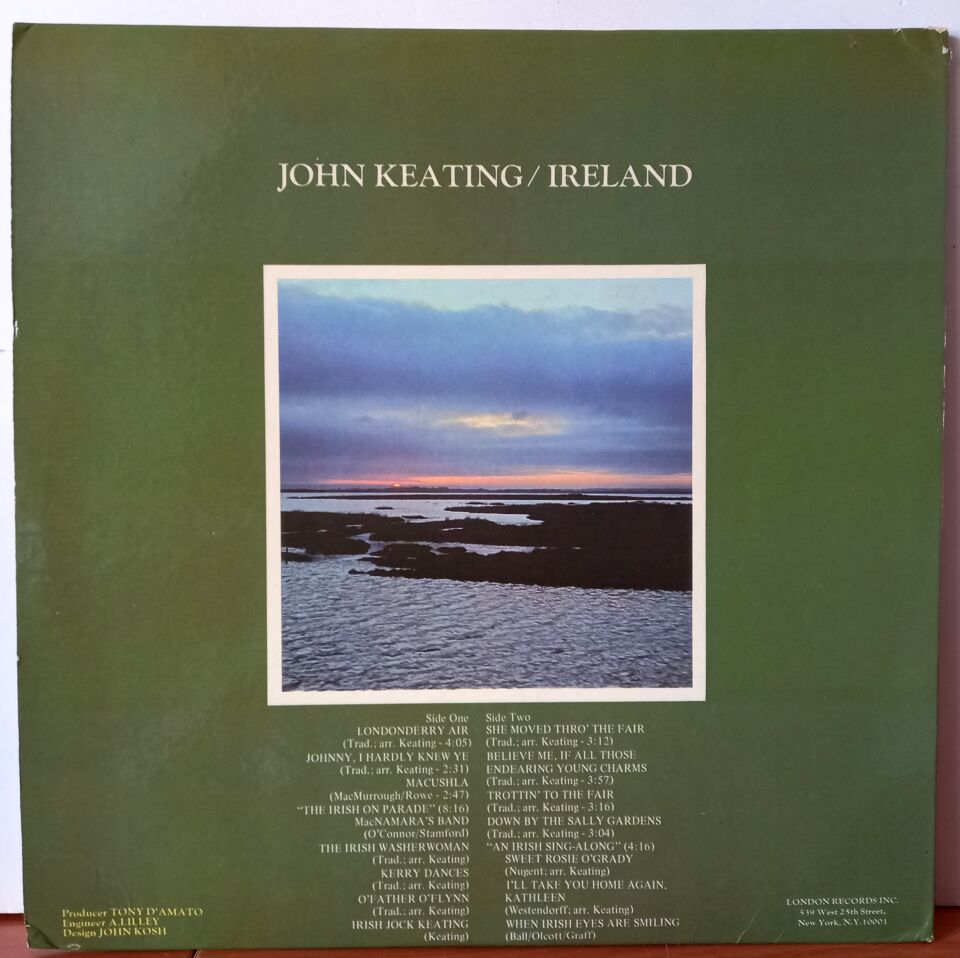 JOHN KEATING CONDUCTING THE ROYAL PHILHARMONIC ORCHESTRA AND CHORUS – IRELAND (1970) - LP 2.EL PLAK