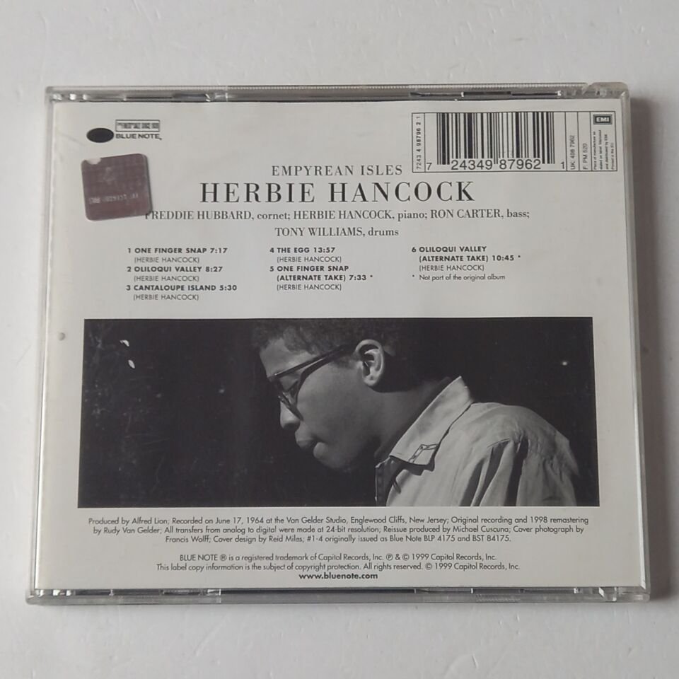 HERBIE HANCOCK – EMPYREAN ISLES (1964) - CD REMASTERED 1999 REISSUE 2.EL