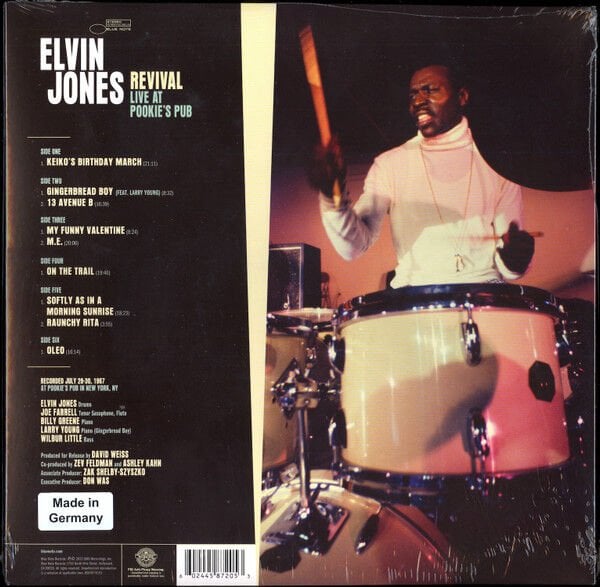 ELVIN JONES - REVIVAL / LIVE AT POOKIE'S PUB 1967 (2022) - 3xLP 180GR SIFIR PLAK