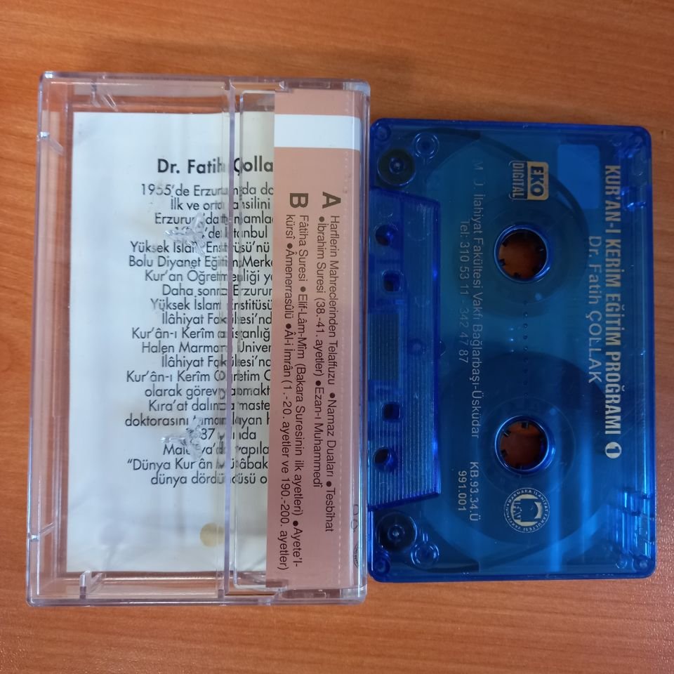 DR. FATİH ÇOLLAK - KUR'AN-I KERİM EĞİTİM PROGRAMI 1 (1993) - KASET 2.EL