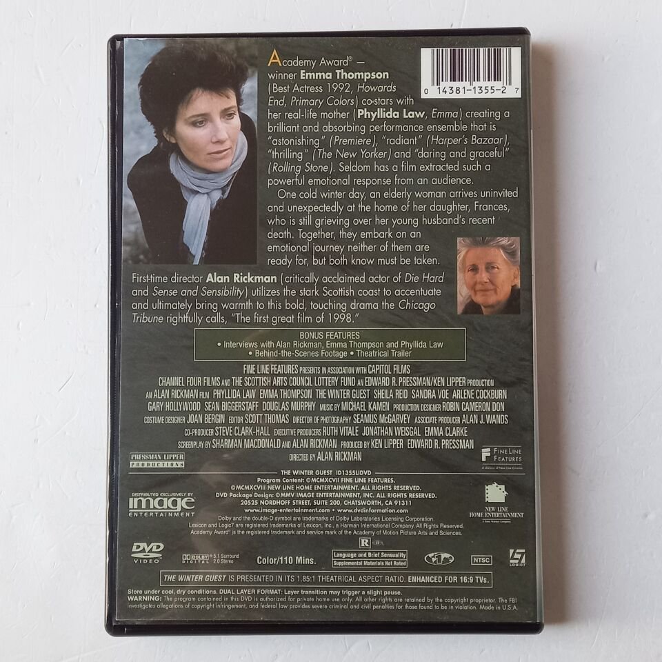 THE WINTER GUEST - PHYLLIDA LAW, EMMA THOMPSON, SHEILA REID - DVD 1.BÖLGE 2.EL