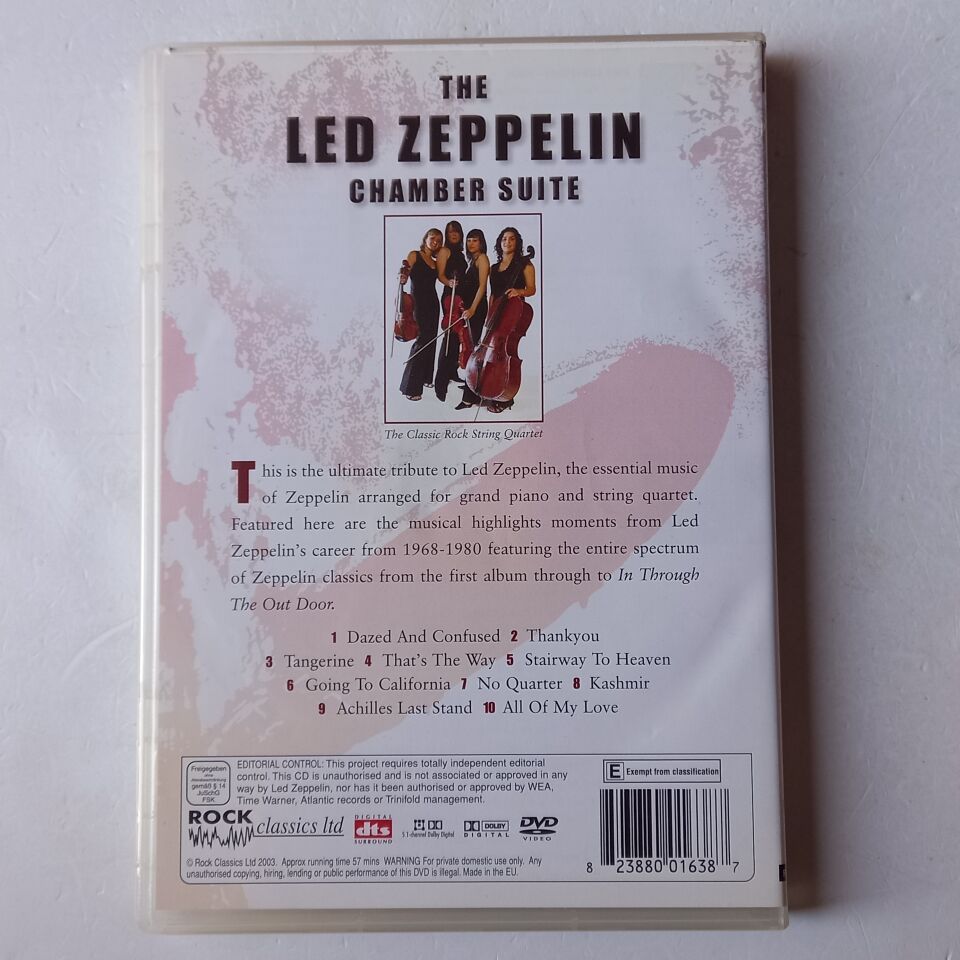THE LED ZEPPELIN CHAMBER SUITE - THE CLASSIC ROCK STRING QUARTET (2003) - DVD 2.EL