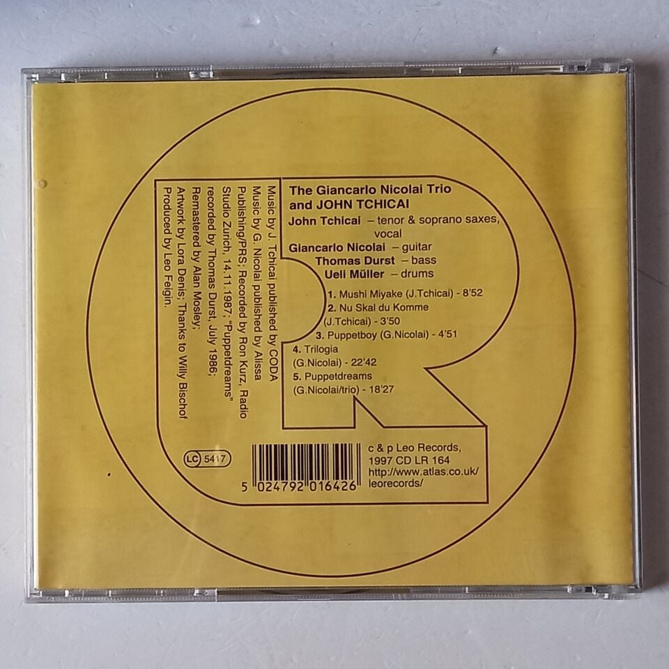 GIANCARLO NICOLAI TRIO & JOHN TCHICAI – THE GIANCARLO NICOLAI TRIO & JOHN TCHICAI (1994) - CD 2.EL