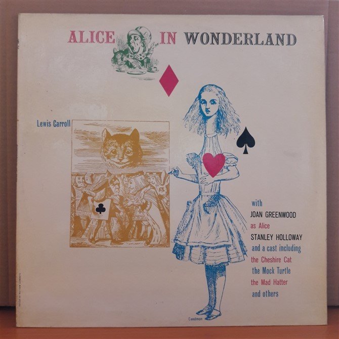 ALICE IN WONDERLAND - LEWIS CAROLL - JOAN GREENWOOD (1959) - LP 2.EL PLAK
