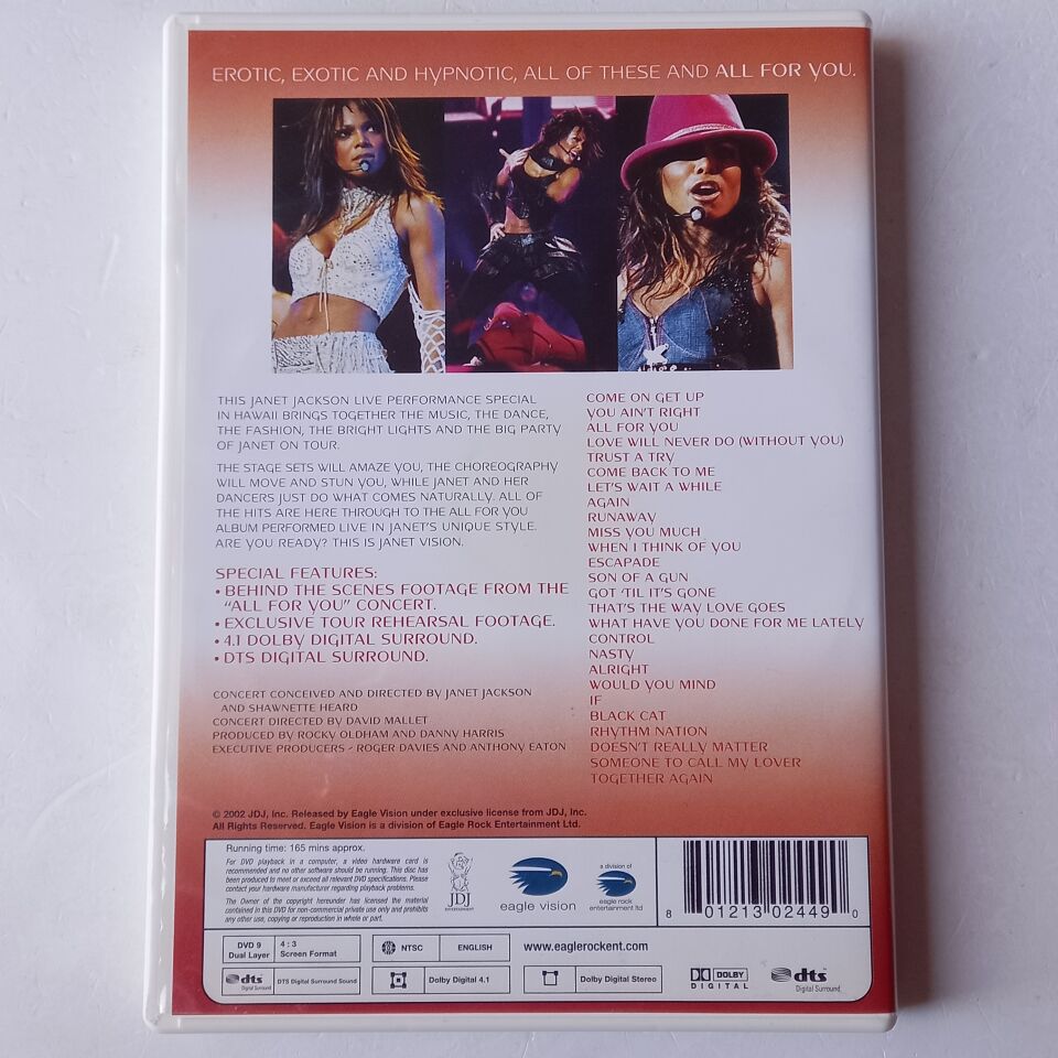 JANET JACKSON – LIVE IN HAWAII (2002) - DVD 2.EL