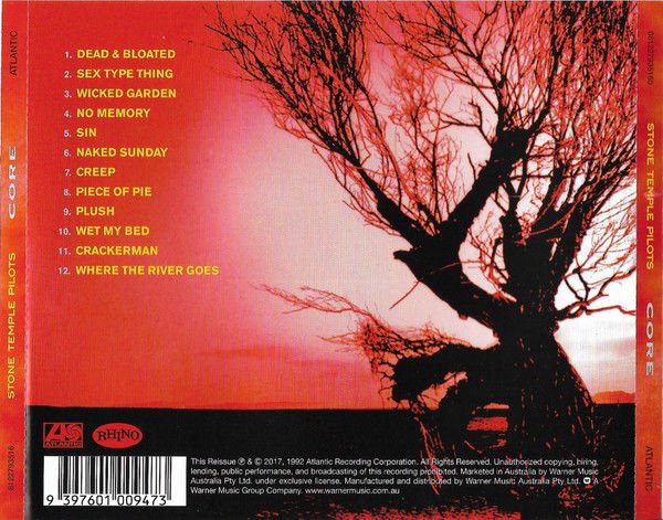 STONE TEMPLE PILOTS – CORE (1992) - CD 2017 REMASTERED REISSUE JEWEL CASE AMBALAJINDA SIFIR
