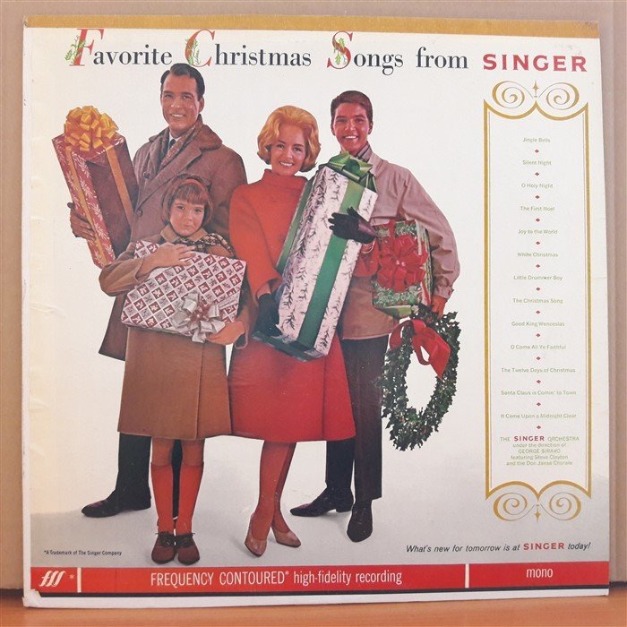 FAVORITE CHRISTMAS SONGS FROM SINGER (1964) - LP 2.EL PLAK