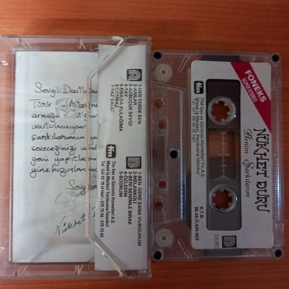 NÜKHET DURU - BENİM ŞARKILARIM (1988) - KASET 2.EL