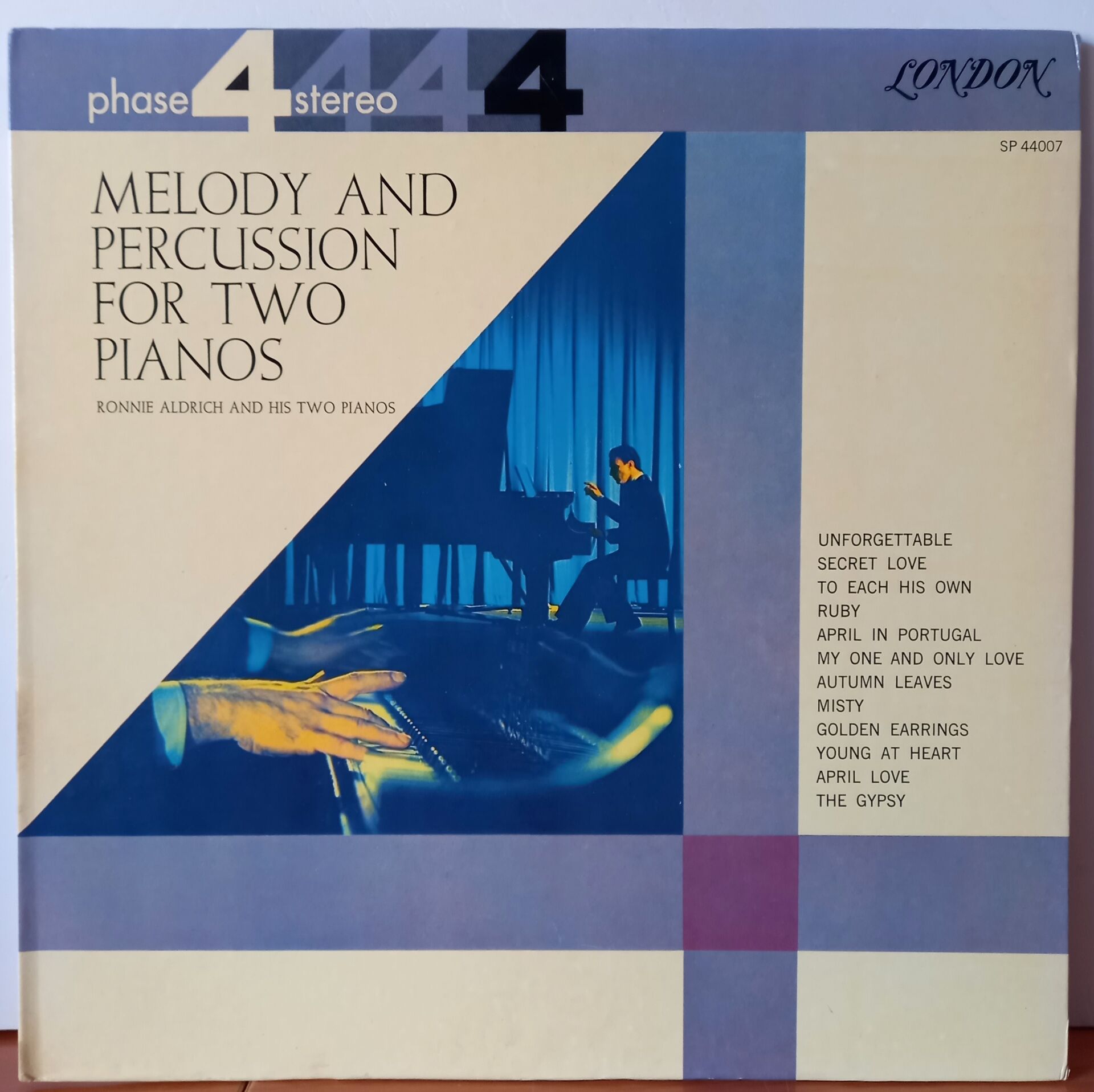 RONNIE ALDRICH AND HIS TWO PIANOS – MELODY AND PERCUSSION FOR TWO PIANOS (1962) - LP 2.EL PLAK