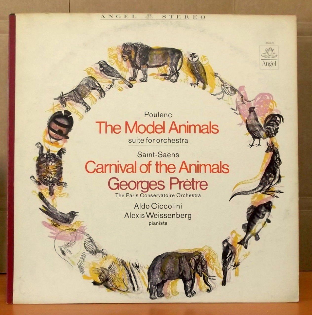 POULENC SAINT-SAENS Carnival of Animals LP 2.EL