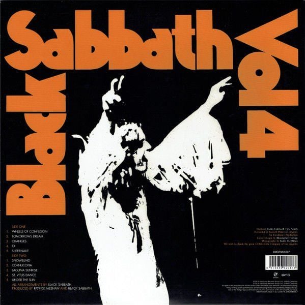 BLACK SABBATH - BLACK SABBATH VOL4 (1972) - LP 180GR 2015 EDITION REISSUE SIFIR PLAK